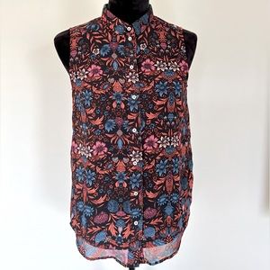 Sleeveless Shirt Multi Color,Small